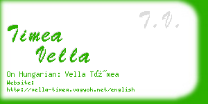 timea vella business card